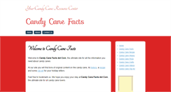 Desktop Screenshot of candycanefacts.com