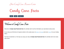 Tablet Screenshot of candycanefacts.com